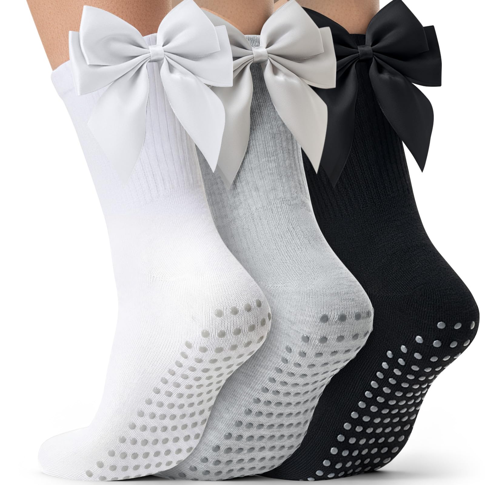 Pilates Yoga Gifts - 3 Pairs of Women's Non-Slip Pilates