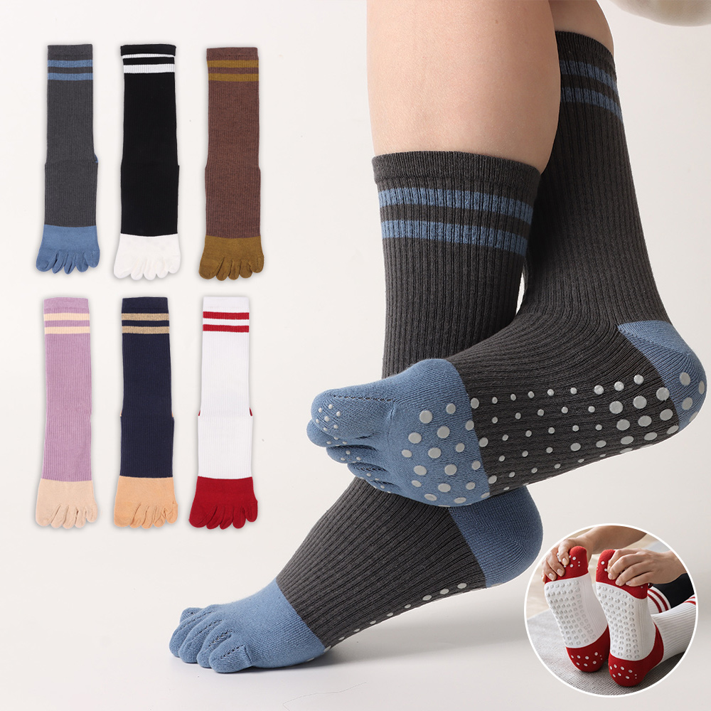 Youtube Yoga Pilates - New Cotton Five-finger Yoga Socks Non
