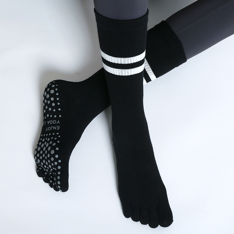 Youtube Yoga Pilates - Women Non-slip Five Fingers Yoga Socks