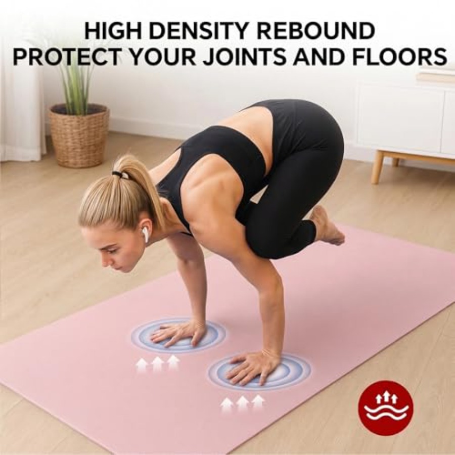 Extra Large Yoga Mat for Home  - đánh giá và giá Pilates Yoga Mat Thickness