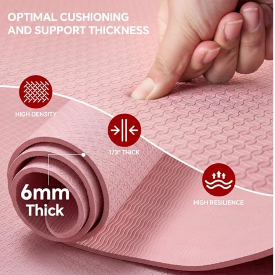 Extra Large Yoga Mat for Home  - đánh giá và giá Pilates Yoga Mat Thickness