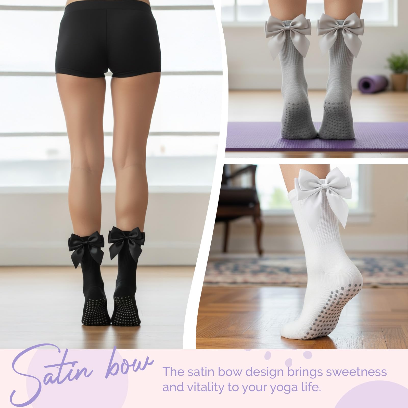 3 Pairs of Women's Non-Slip Pi - đánh giá và giá Pilates Yoga Gifts
