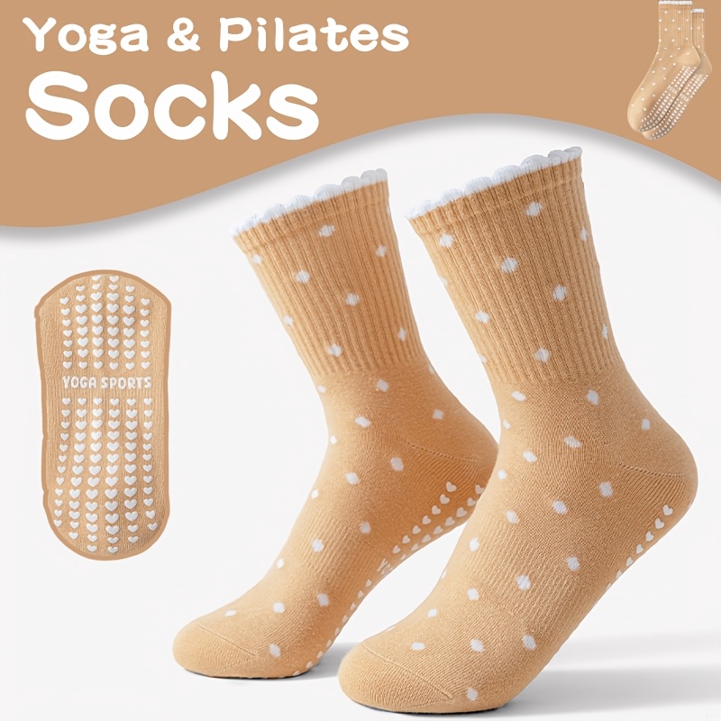 Women's brown yoga socks, whit - đánh giá và giá Pilates Yoga Gifts