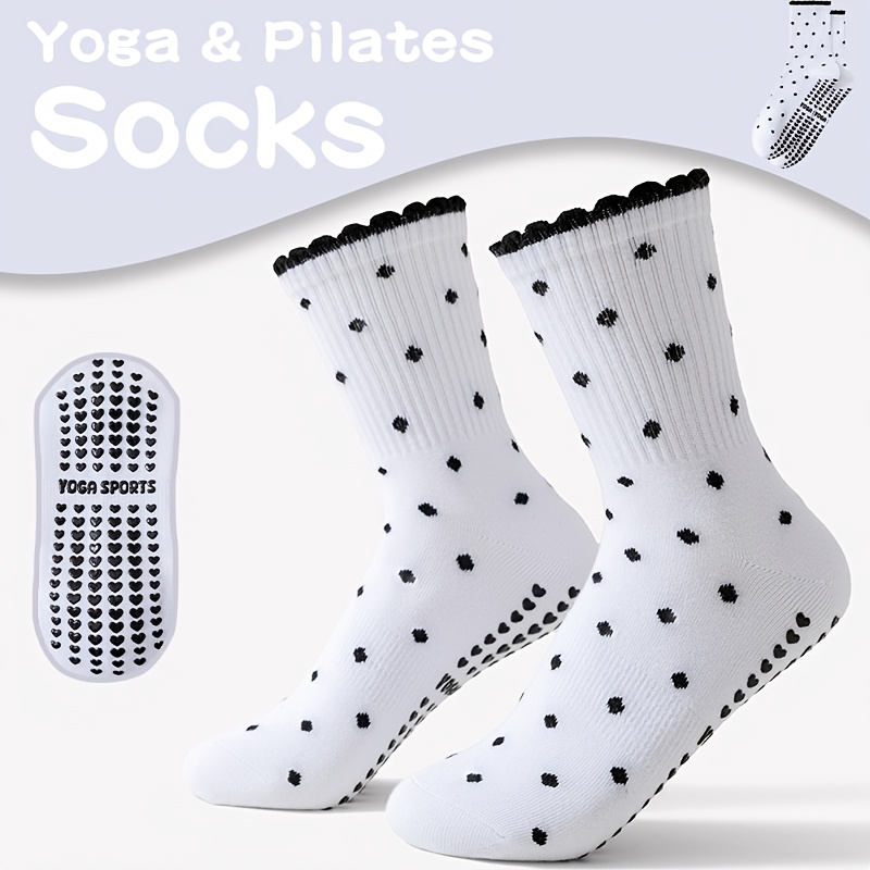 Women's White Black-Dot Non-Sl - đánh giá và giá Pilates Yoga Gifts