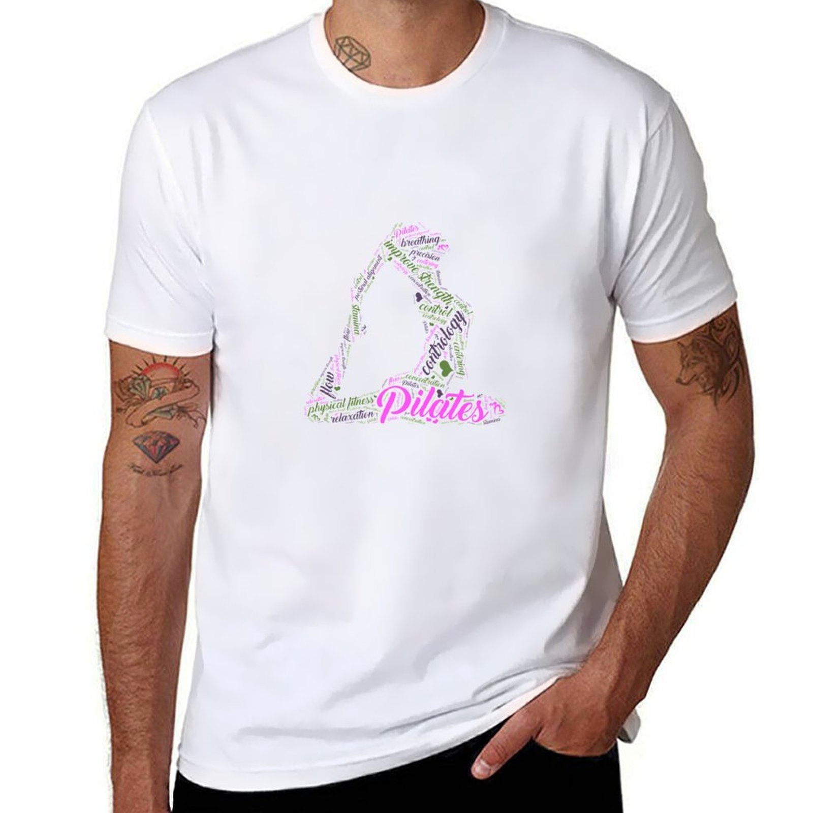 Womens Fun Word Cloud and Cute - đánh giá và giá Pilates Yoga Gifts