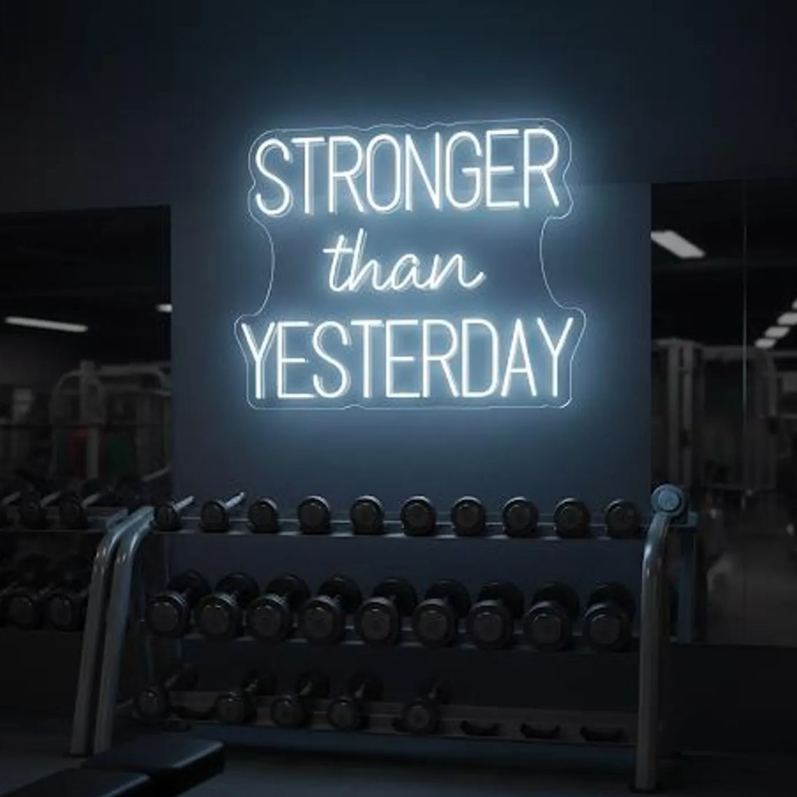 Stronger than Yesterday Neon S - đánh giá và giá Pilates Yoga Gifts