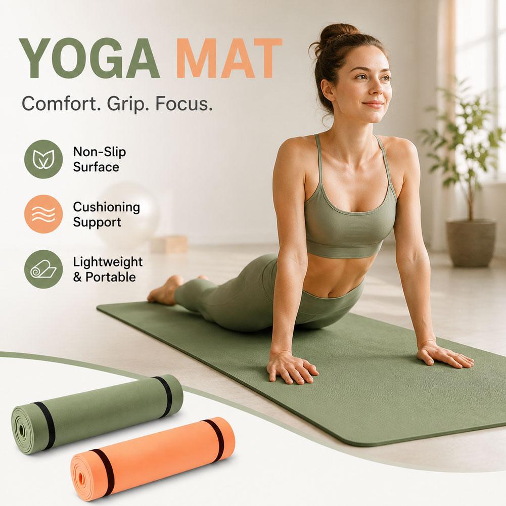 Thick Yoga Mat Anti-skid Sport - đánh giá và giá Pilates Yoga Mat Thickness