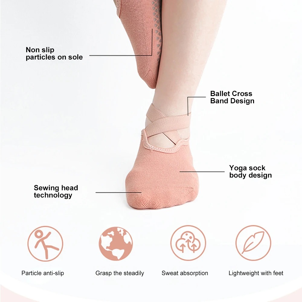 3 Pairs Yoga Sock for Women Ba - đánh giá và giá Youtube Yoga Pilates