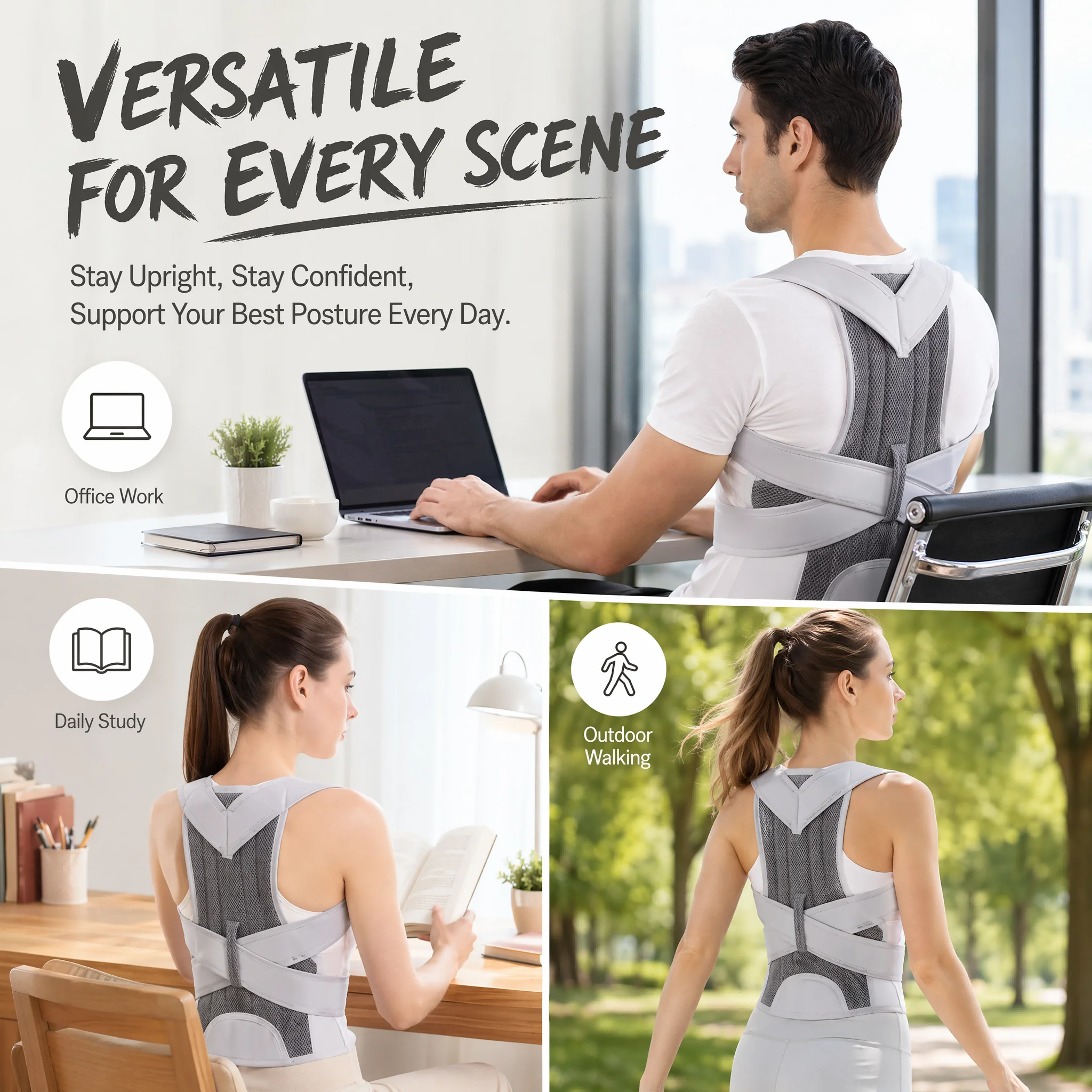 Adjustable Posture Corrector B - đánh giá và giá Posture Pole Corrector