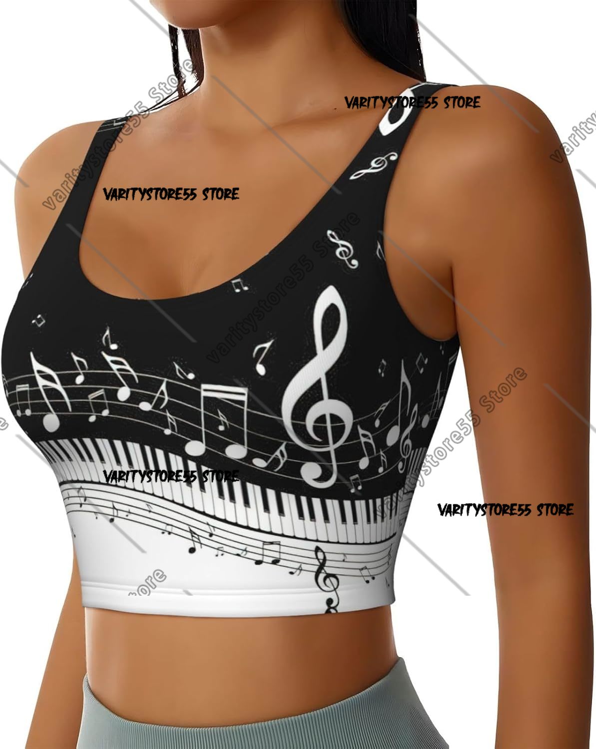 Piano Keys with Musical Notes  - đánh giá và giá Pilates Yoga Music