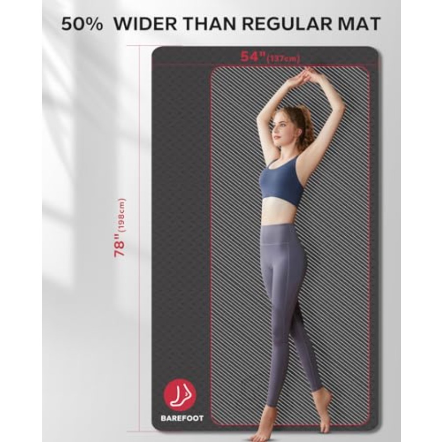 Extra Large Yoga Mat for Home  - đánh giá và giá Pilates Yoga Mat Thickness