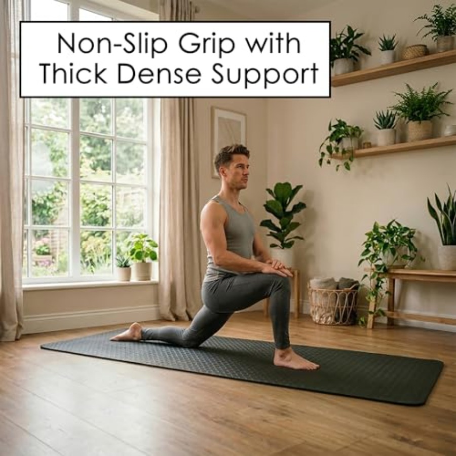 Home workout yoga mat, extra t - đánh giá và giá Pilates Yoga Mat Thickness